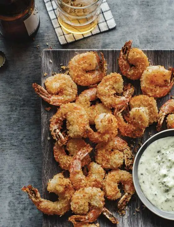 the recipe i tried from the cookbook were these shrimps.