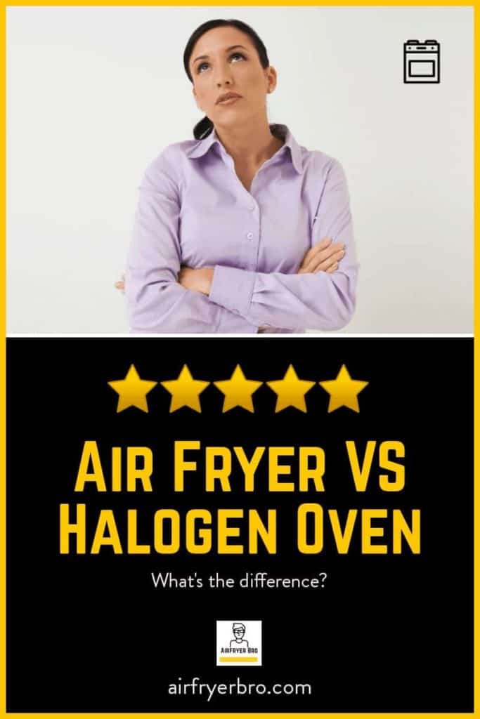 working out the key differences between a halogen oven and air fryer.