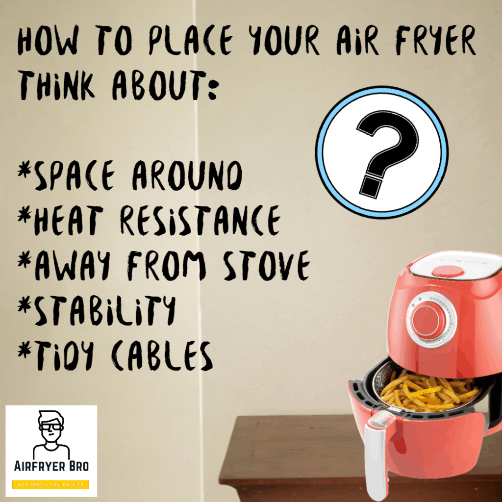 My advice on the best place to put your air fryer!