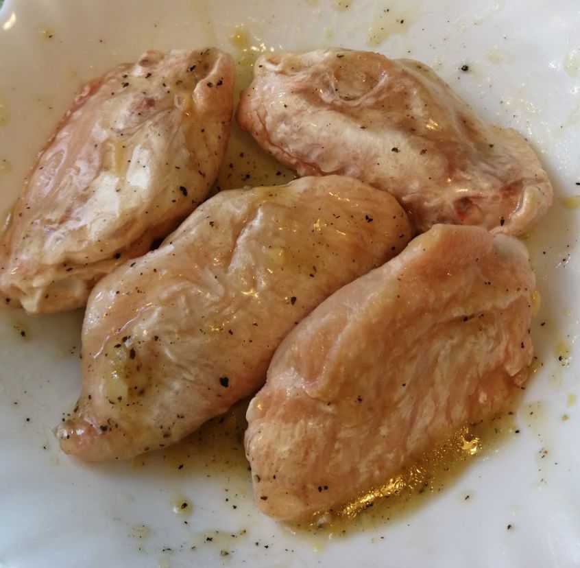 marinating my frozen chicken wings before air frying